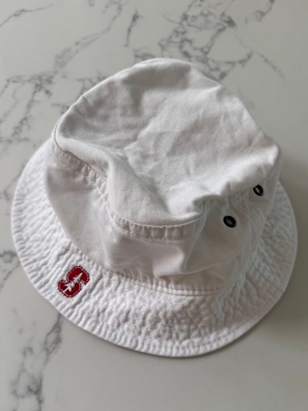 Legacy Stanford Relaxed Twill Bucket Hat - White - Size S/M